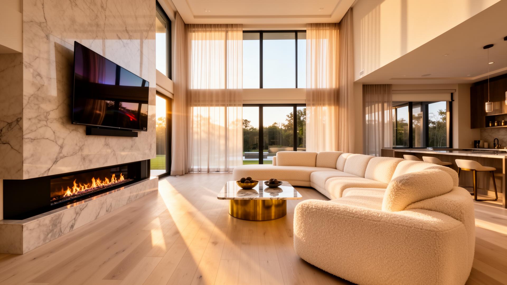 Savant home automation control panel in luxury Charlotte NC residence
