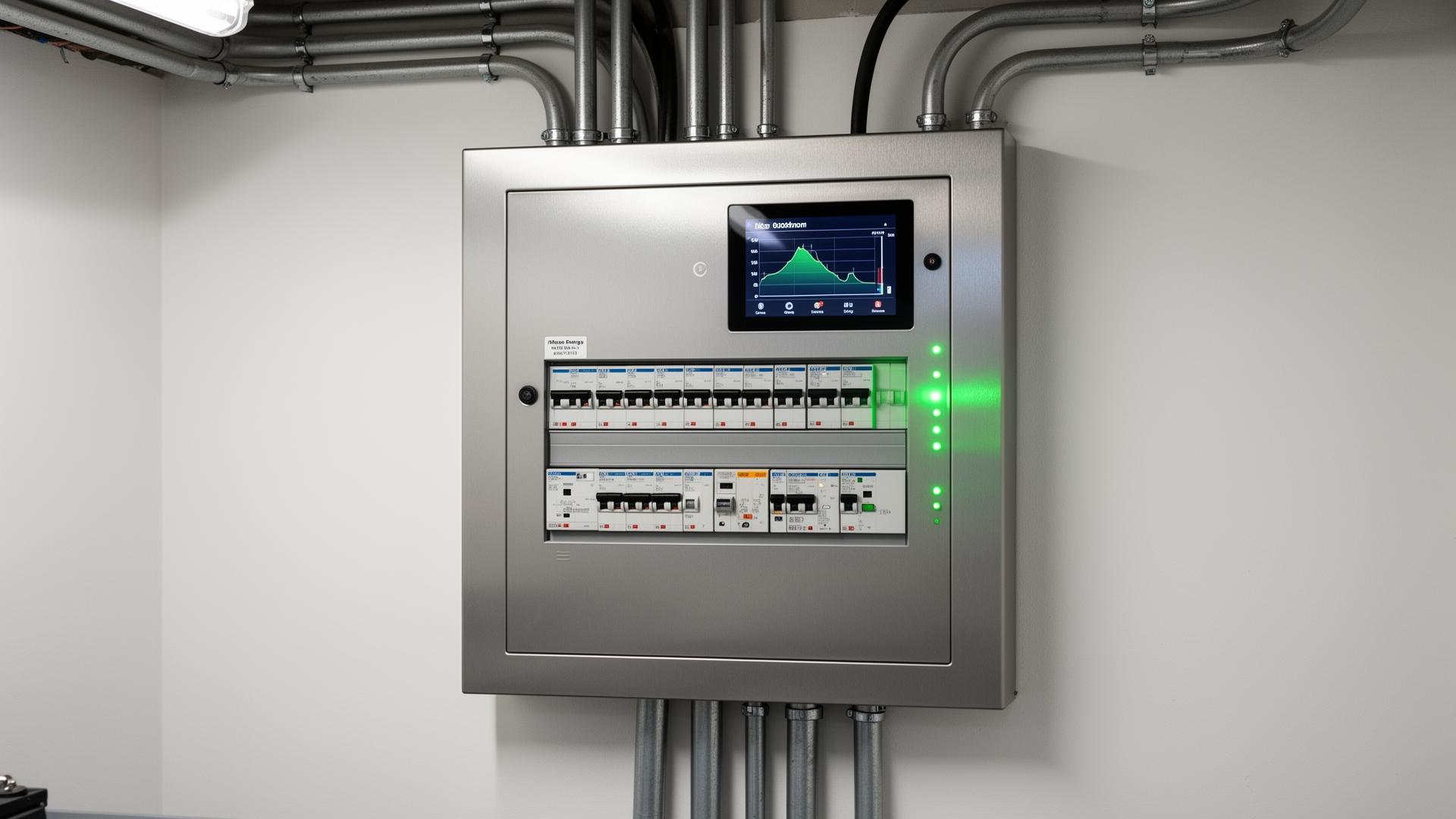 Savant Smart Panel installation in luxury home electrical panel