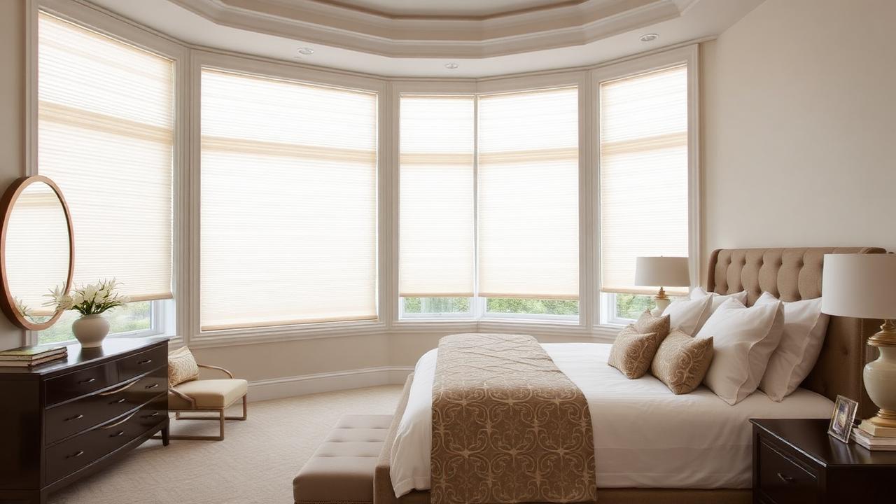 Luxury motorized shades in estate setting