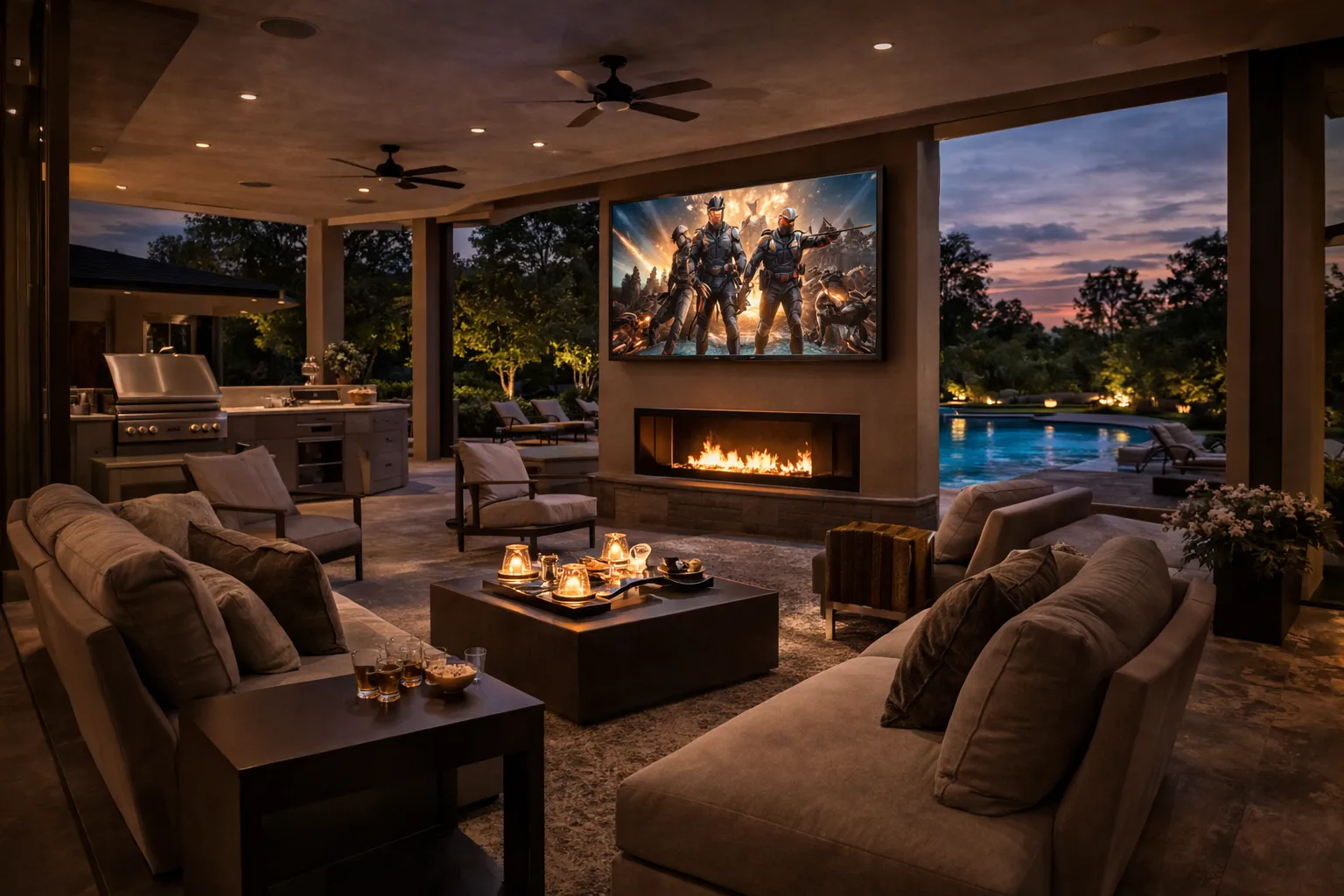 Displays & Outdoor AV — luxury estate technology by Peters Audio Video in Charlotte, NC
